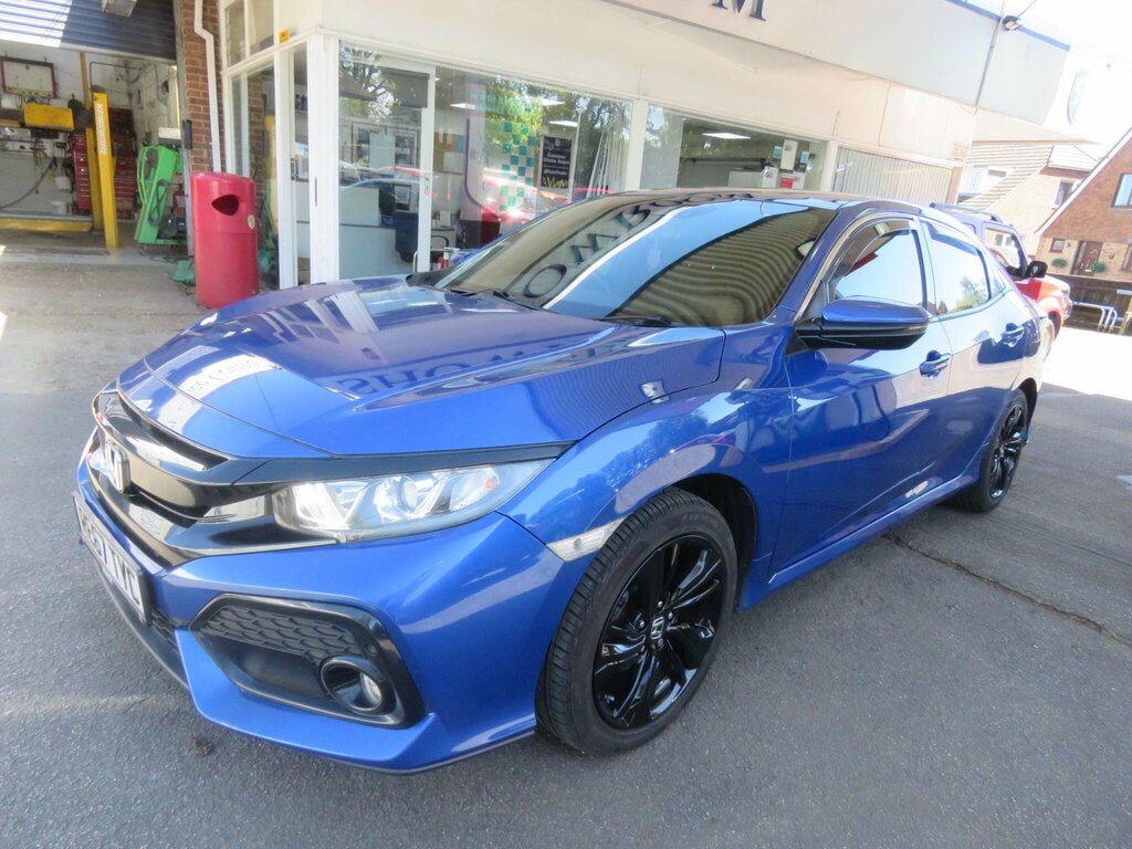 Honda Civic 1.0 Vtec Turbo Ex Euro 6 Ss RE67TYC Blue #3