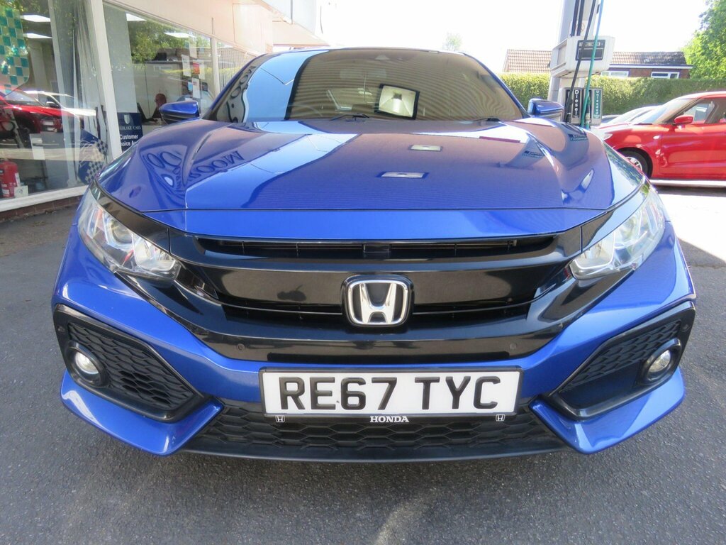 Honda Civic 1.0 Vtec Turbo Ex Euro 6 Ss RE67TYC Blue #2