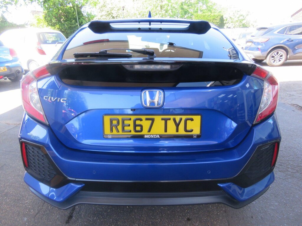 Honda Civic 1.0 Vtec Turbo Ex Euro 6 Ss RE67TYC Blue #5
