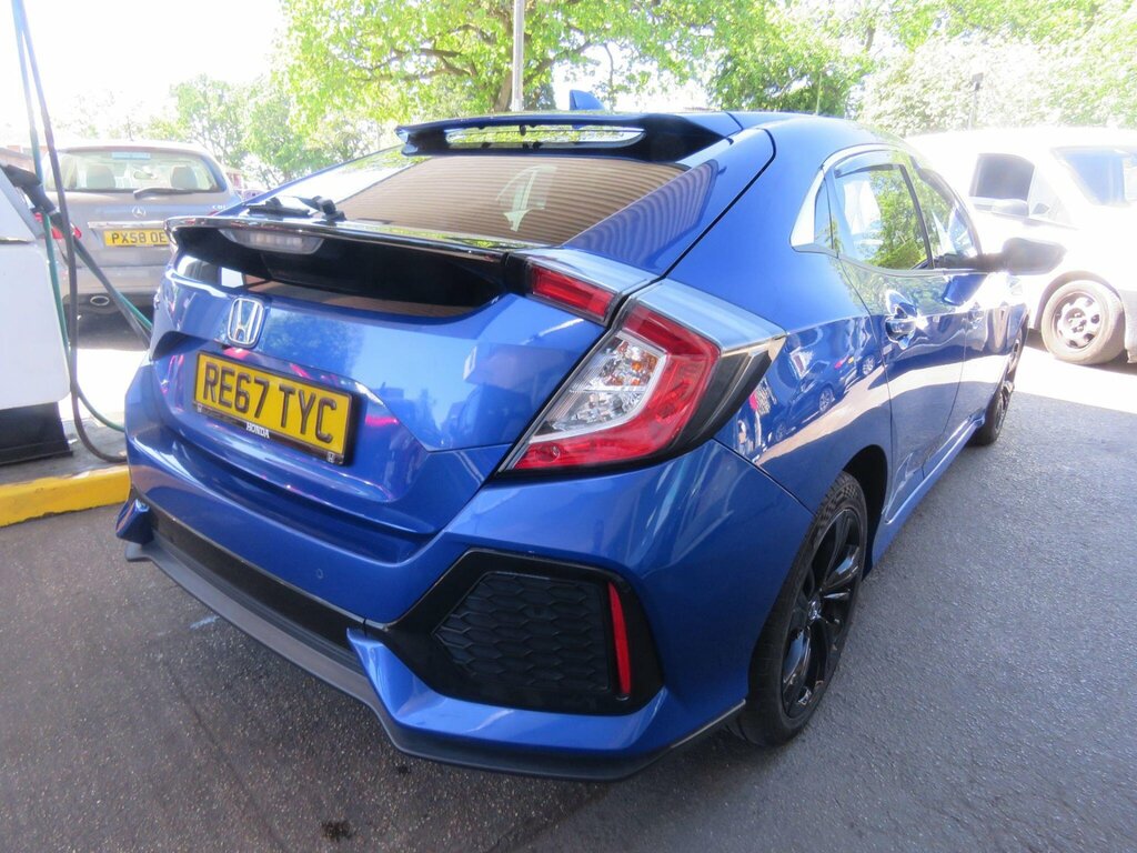 Honda Civic 1.0 Vtec Turbo Ex Euro 6 Ss RE67TYC Blue #6