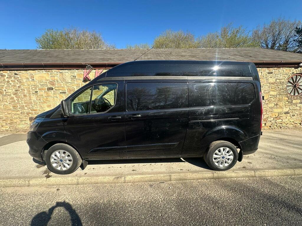 Ford Transit Custom Panel Van 2.0 300 Ecoblue Limited L2 H2 Euro 6 S BJ73KHK Black #6