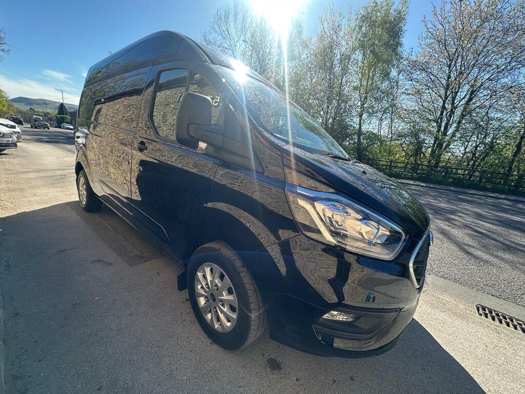 Ford Transit Custom Panel Van 2.0 300 Ecoblue Limited L2 H2 Euro 6 S BJ73KHK Black #3