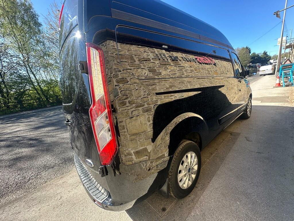 Ford Transit Custom Panel Van 2.0 300 Ecoblue Limited L2 H2 Euro 6 S BJ73KHK Black #4