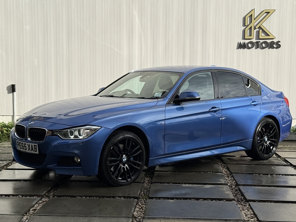 BMW 3 Series 2.0 320D M Sport Saloon Xdrive Eur PE65XAB Blue #2