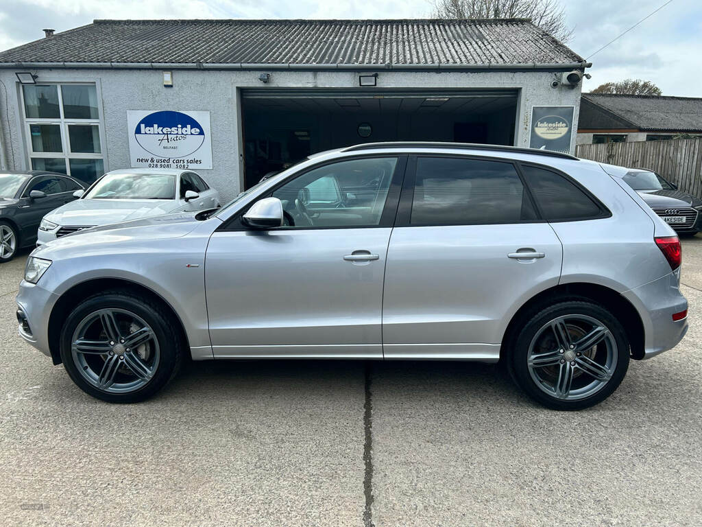Audi Q5 2.0 Tdi 150 Quattro S Line Plus WN66XYK Silver #2