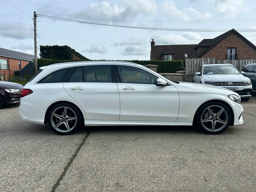 Mercedes-Benz C Class C220d Amg Line 9G-tronic FSZ6402 White #6