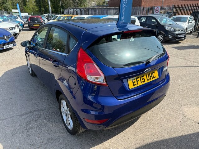 Ford Fiesta 1.25 Zetec Hatchback Euro 6 82 EF15UHC Blue #5