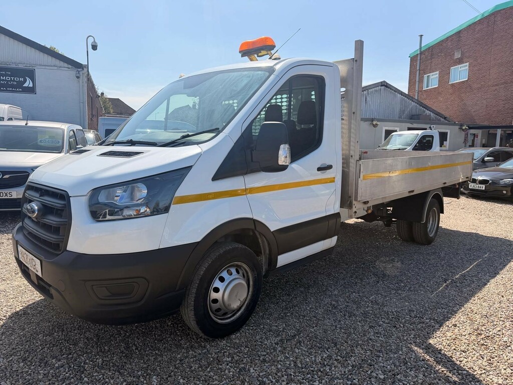 Ford Transit Custom 2.0 350 Ecoblue Leader Dropside WN21UGL White #3
