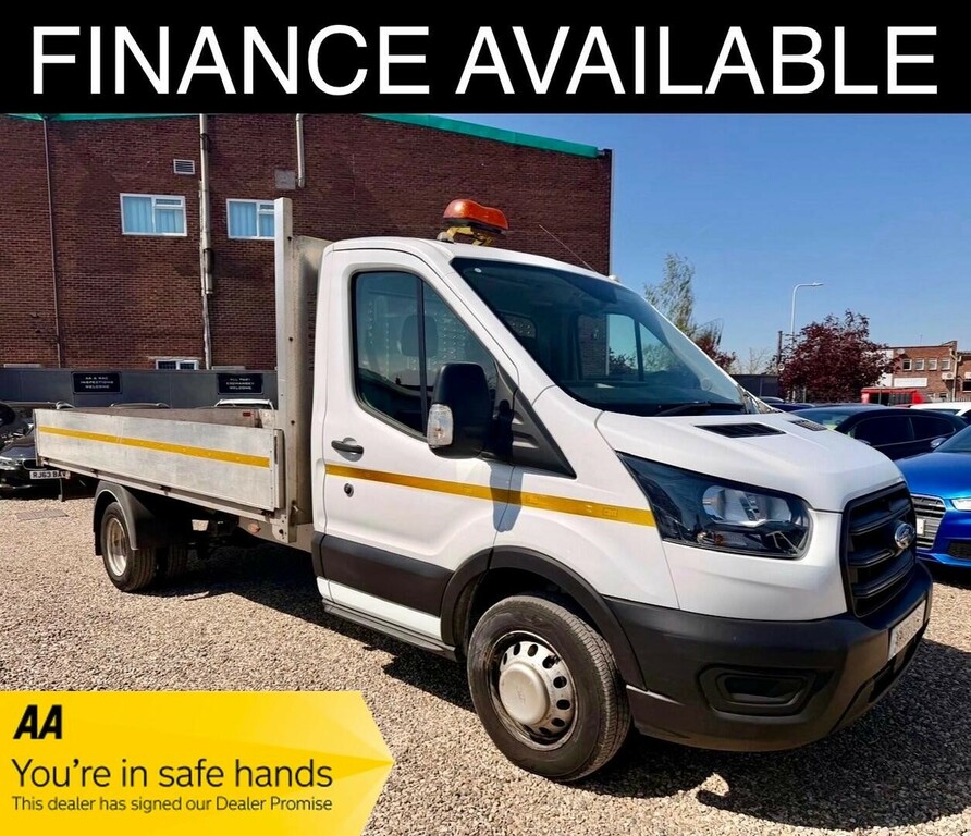 Ford Transit Custom 2.0 350 Ecoblue Leader Dropside White