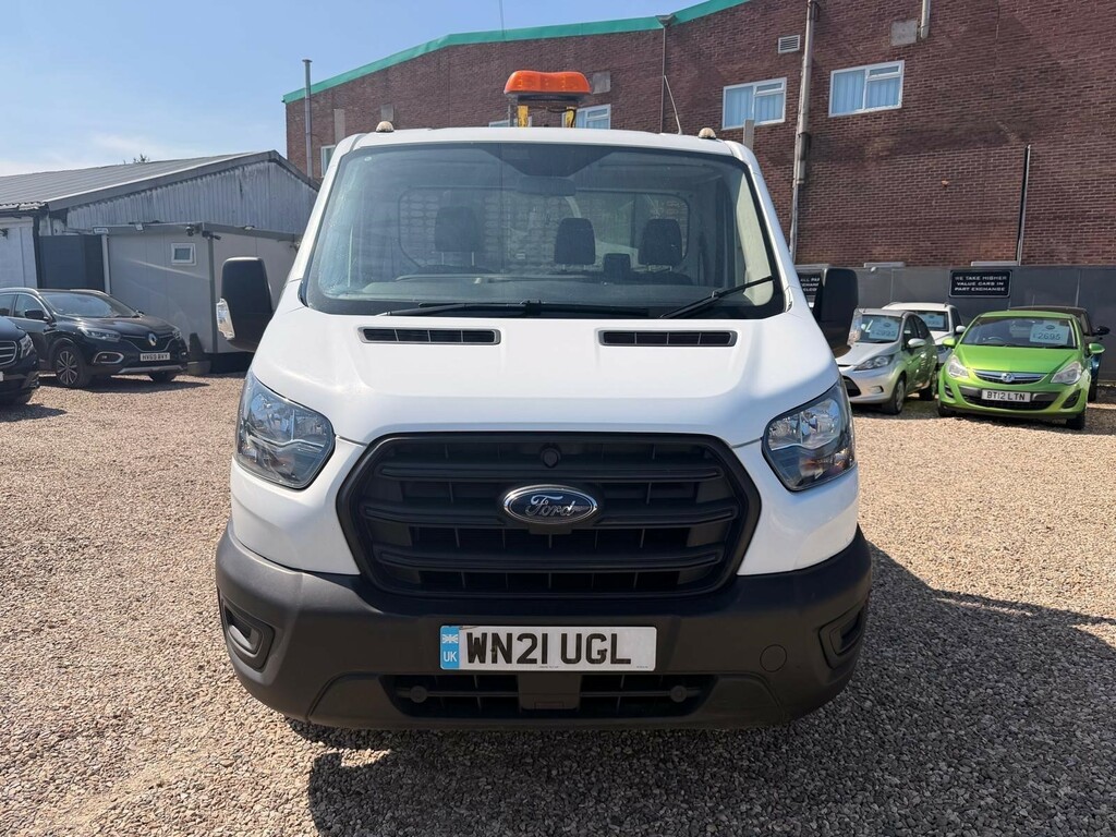 Ford Transit Custom 2.0 350 Ecoblue Leader Dropside WN21UGL White #2
