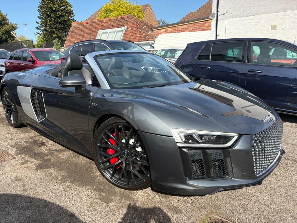 Audi R8 5.2 Fsi V10 Spyder S Tronic Quattro Euro 6 Ss 2 XK14RSX Grey #2