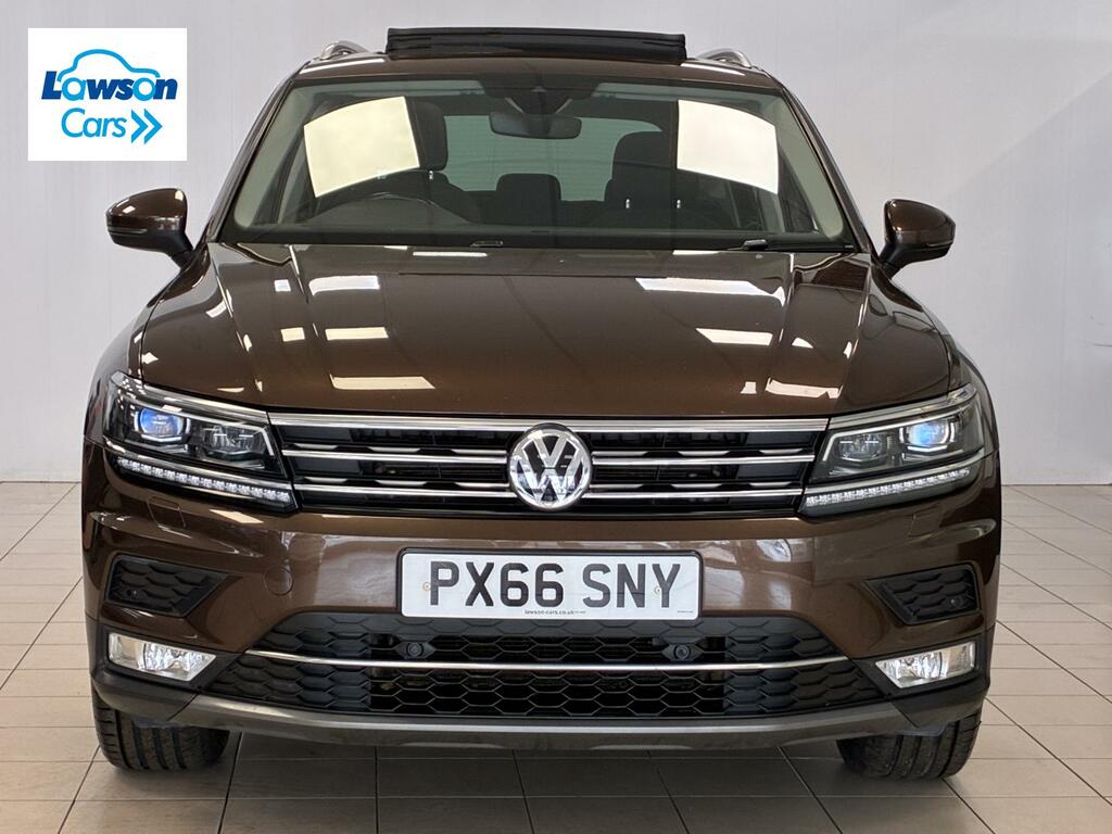 Volkswagen Tiguan 2.0 Tdi Bluemotion Tech Sel Suv PX66SNY Brown #2