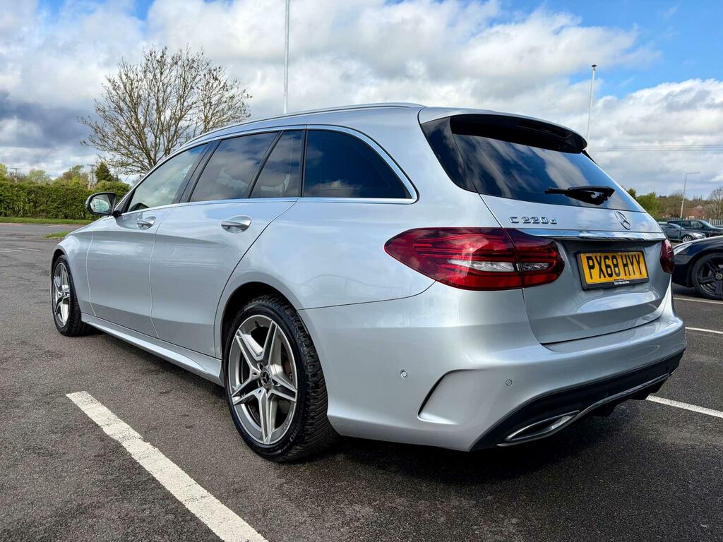 Mercedes-Benz C Class 2.0 C220d Amg Line Premium G-tronic Euro 6 Ss PX68HYY Silver #6