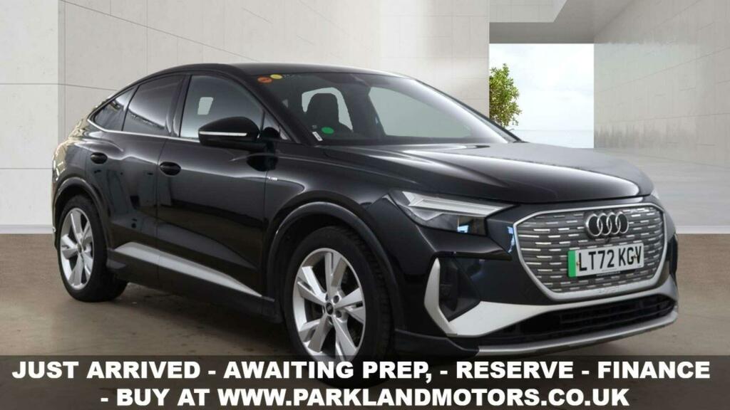 Audi Q4 E Tron 40 S Line Sportback 82Kwh Black
