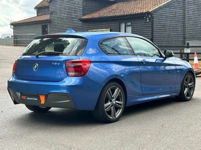 BMW 1 Series 118D M Sport Hatchback PJ63RMZ Blue #4
