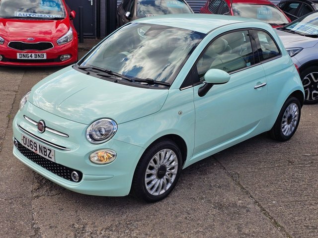 Fiat 500 Hatchback OU69NBZ Green #4