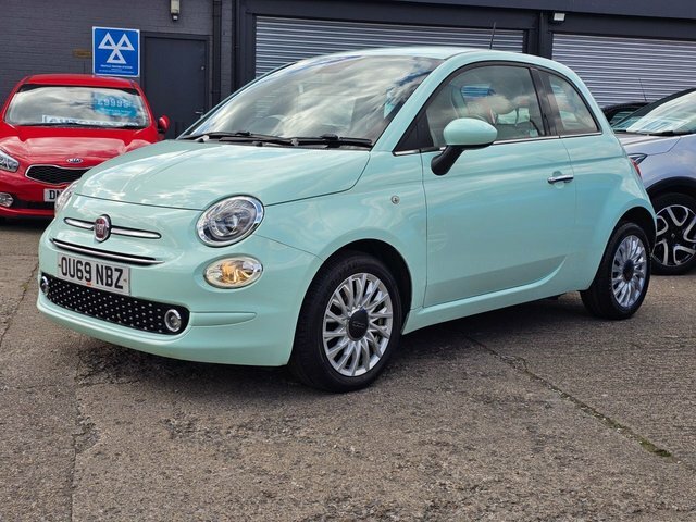 Fiat 500 Hatchback OU69NBZ Green #3