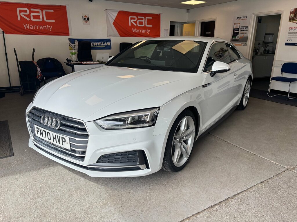 Audi A5 2.0 Tdi 40 S Line Coupe S Tronic Euro 6 PN70HVP White #2