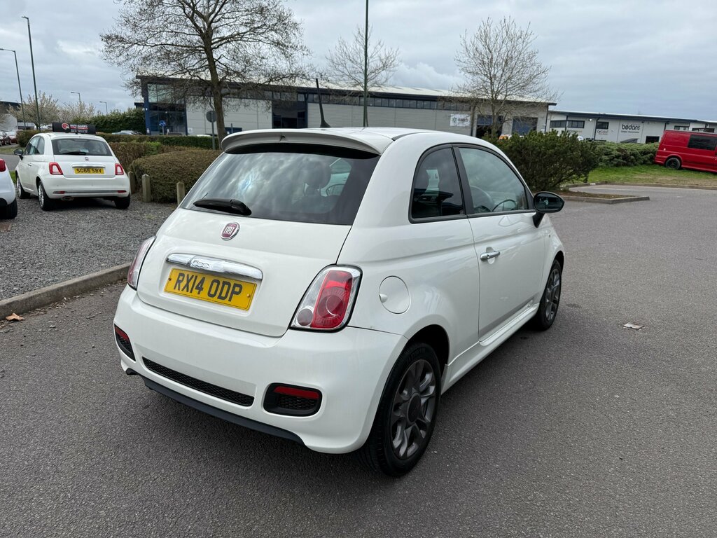 Fiat 500 1.2 S Hatchback Euro 6 Ss 69 RX14ODP White #5