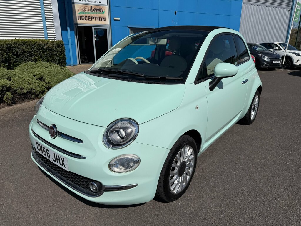 Fiat 500C 0.9 Twinair Lounge Convertible E Green