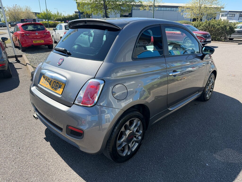 Fiat 500 1.2 S Hatchback Euro 6 Ss 69 SA64OBW Grey #5