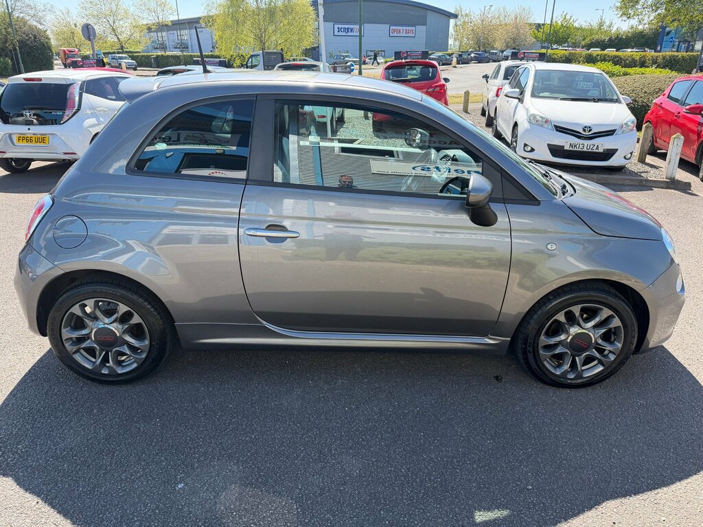 Fiat 500 1.2 S Hatchback Euro 6 Ss 69 SA64OBW Grey #4