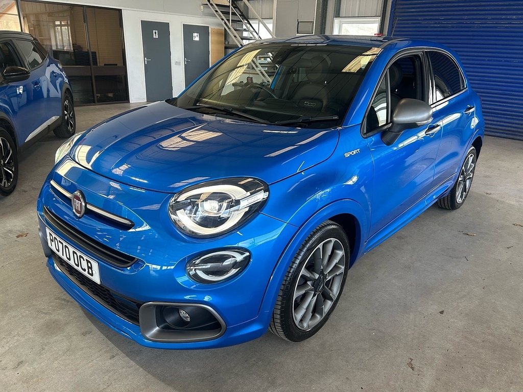 Fiat 500X 1.0 Firefly Turbo Sport Suv Euro PO70OCB Blue #2