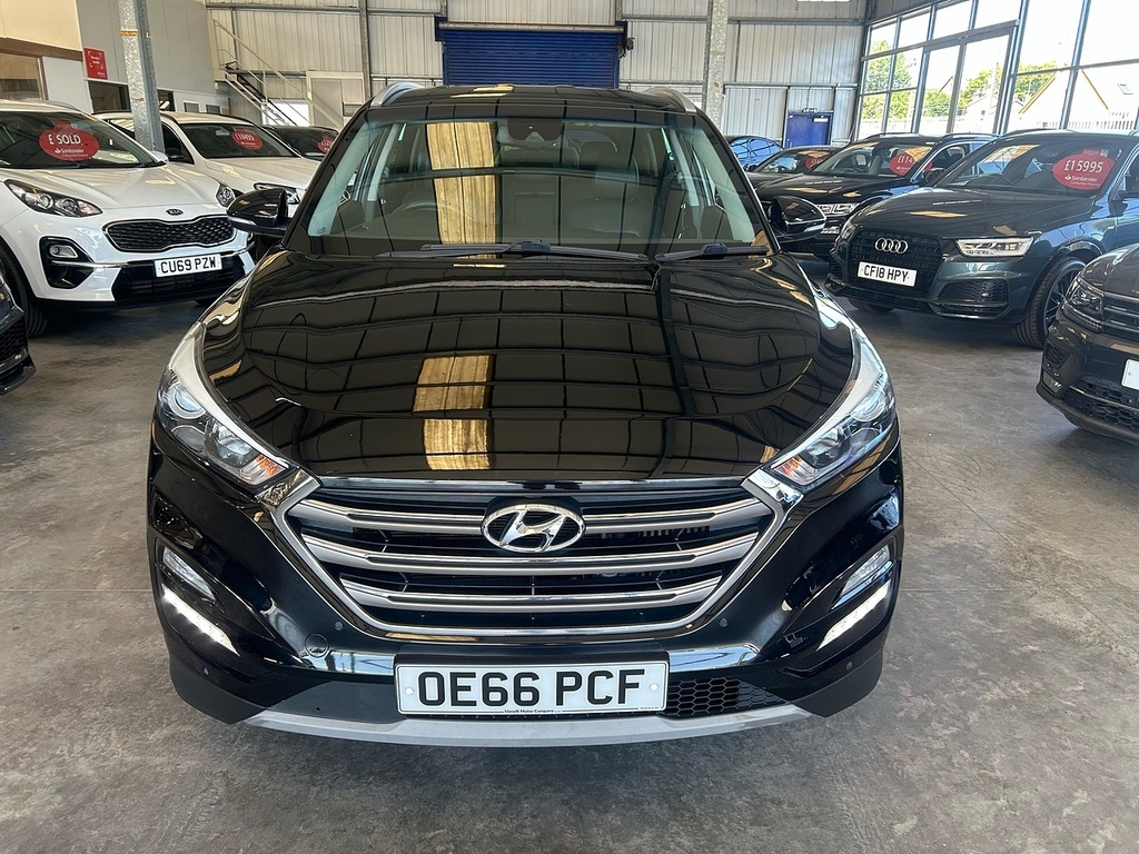 Hyundai Tucson 1.7 Crdi Blue Drive Premium Suv Dct Eur OE66PCF Black #3
