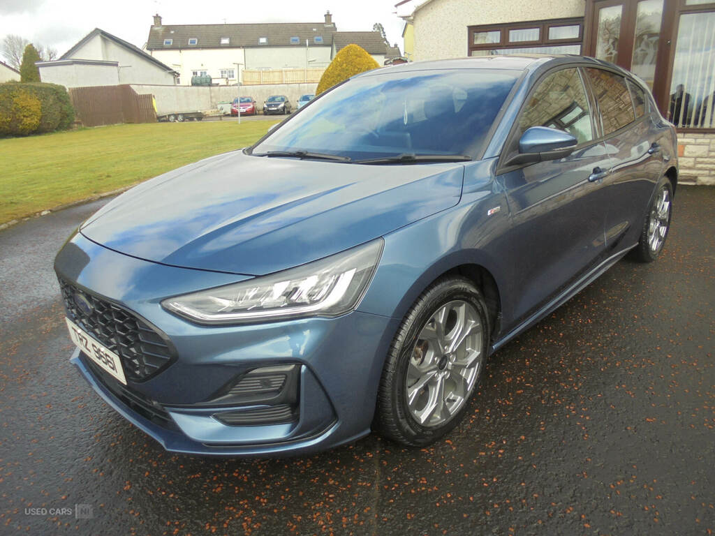 Ford Focus 1.0 Ecoboost Hybrid Mhev 155 St-line Style At TRZ9661 Blue #4