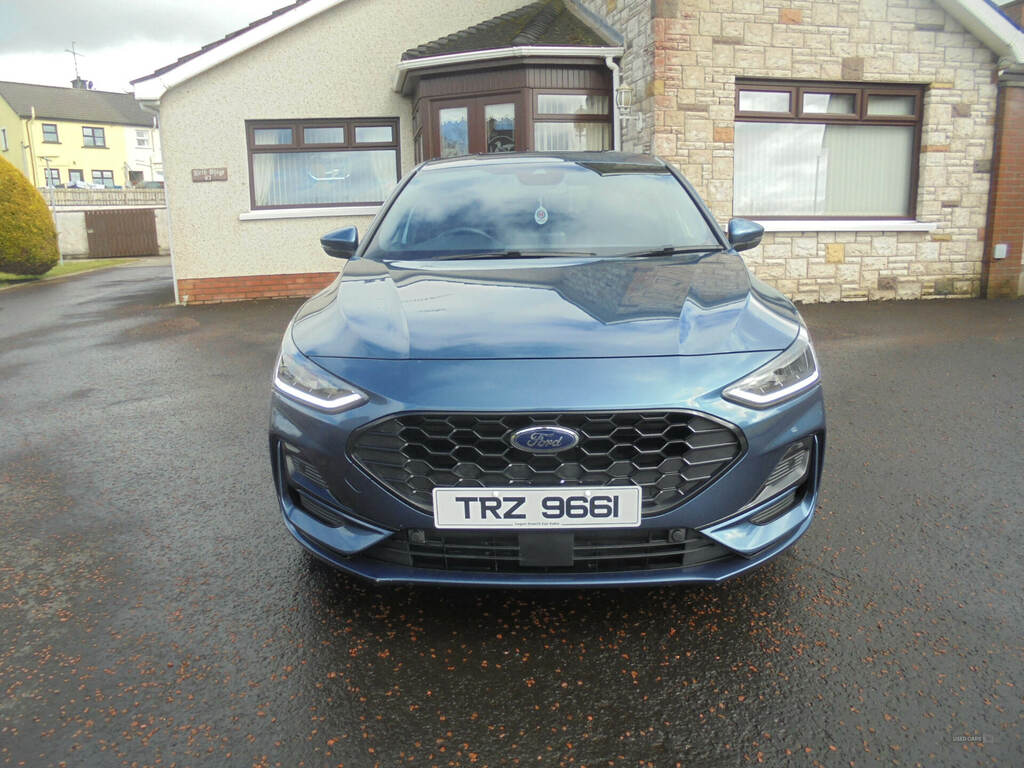 Ford Focus 1.0 Ecoboost Hybrid Mhev 155 St-line Style At TRZ9661 Blue #3