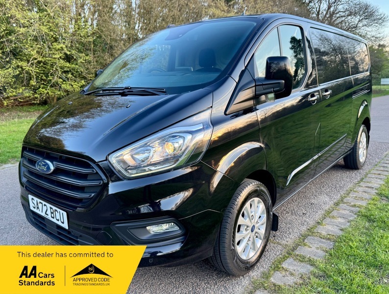 Ford Transit Custom 2.0 300 Ecoblue Limited SA72BCU Black #4