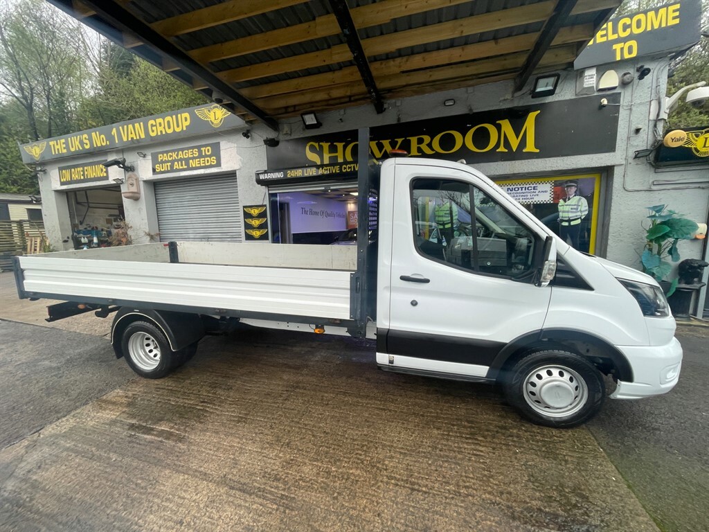 Ford Transit Custom 350 Leader Ecoblue Xlwb Dropside White