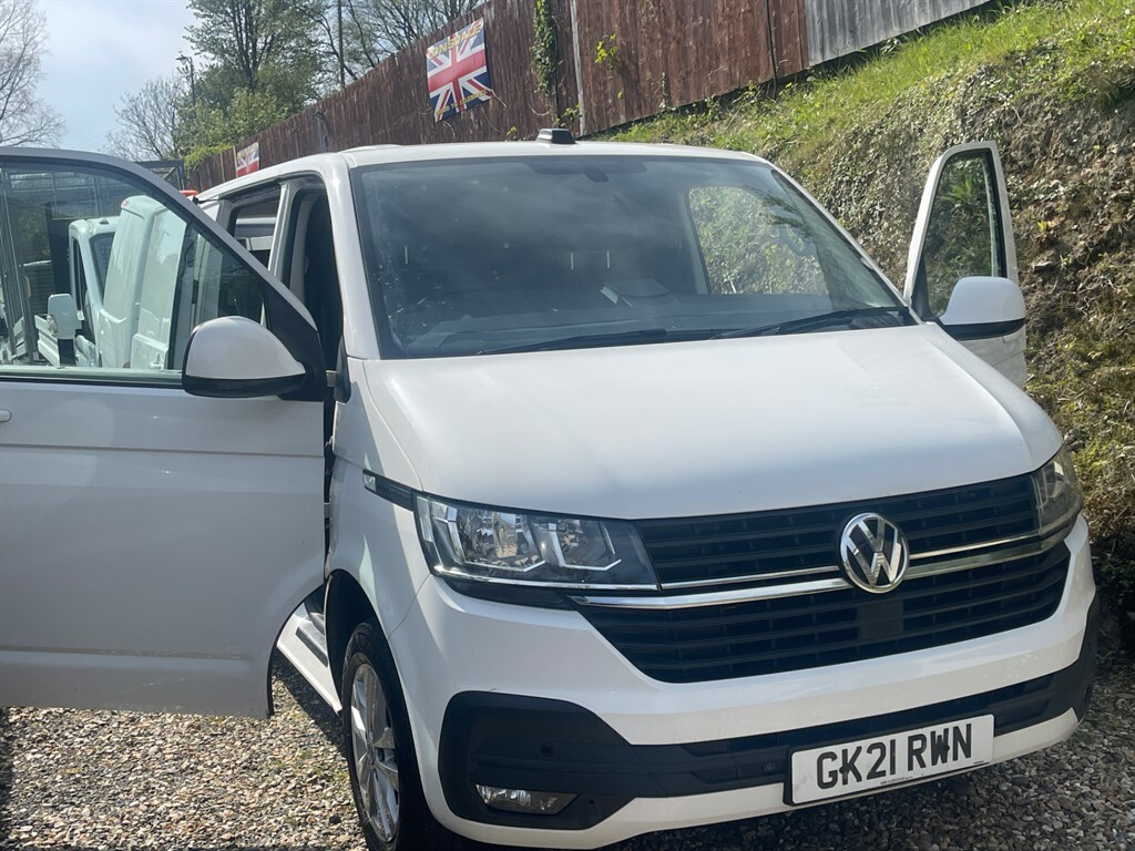 Volkswagen Transporter T30 Tdi Highline 150Ps Lwb Twin Side Doors GK21RWN White #2