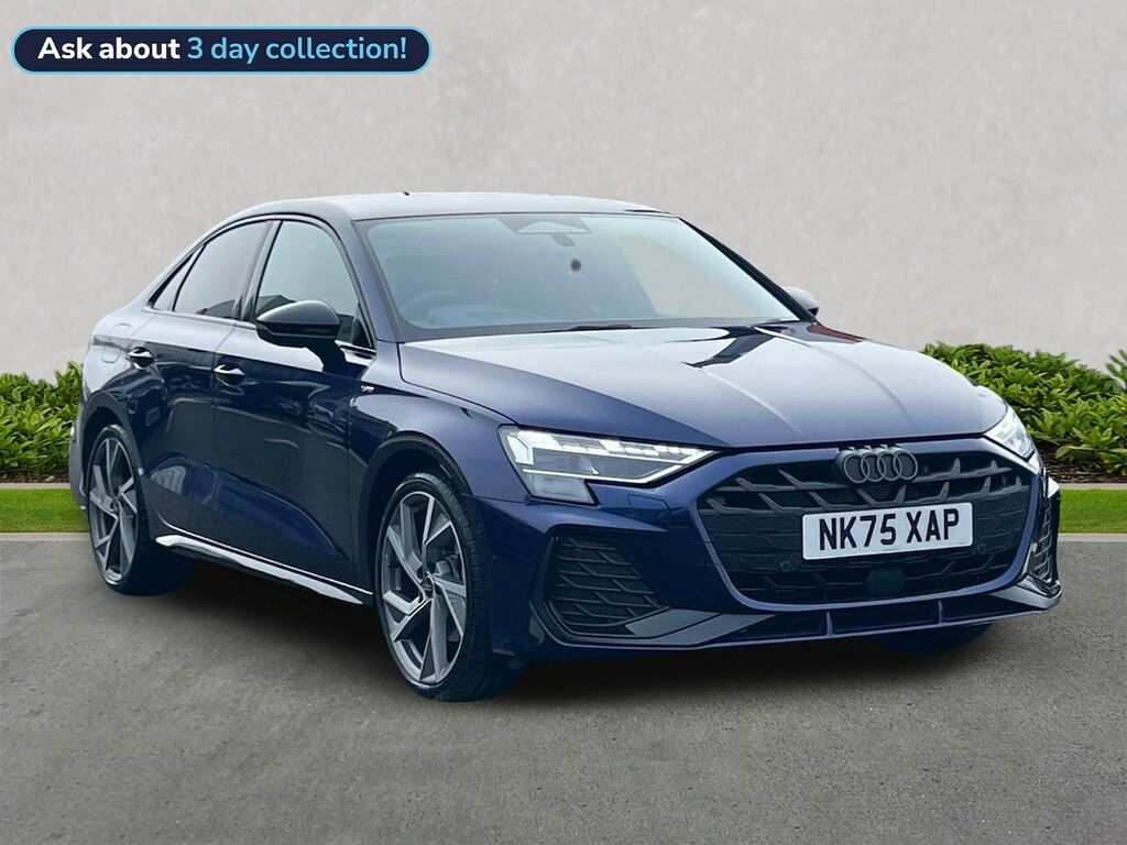 Audi A3 2.0 Tdi 150 Black Edition S Tronic Tech Pack NK75XAP Blue