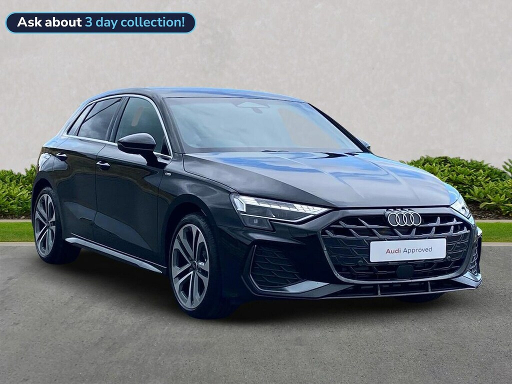 Audi A3 1.5 Tfsi 150 S Line S Tronic NX75LSD Black