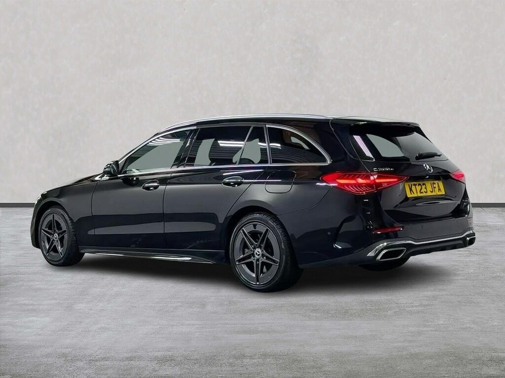 Mercedes-Benz C Class 2.0 C300e 25.4Kwh Amg Line Premium Plus Estate 5 KT23JFA Black #2