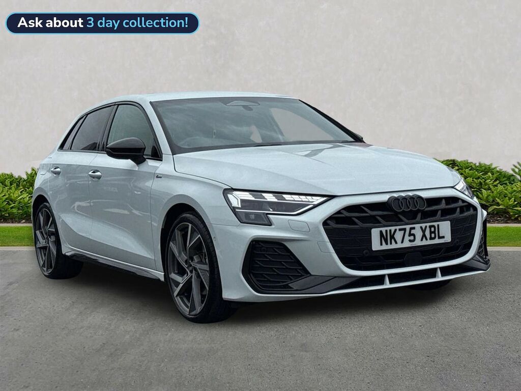 Audi A3 1.5 Tfsi 150 Black Edition S Tronic NK75XBL White