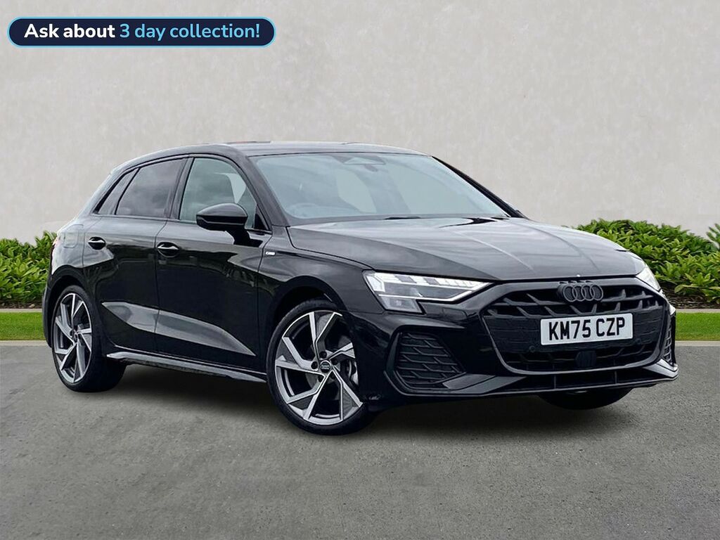 Audi A3 1.5 Tfsi Black Edition Sportback S Tron Black