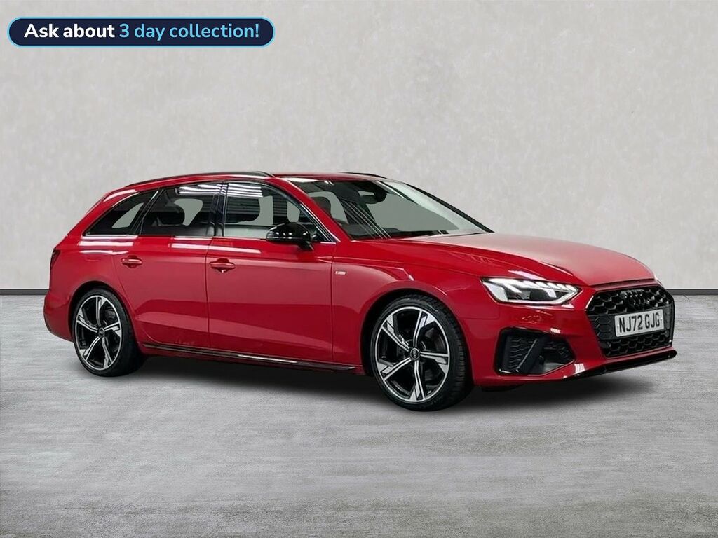 Audi A4 2.0 Tdi 35 Black Edition Estate S Troni Red