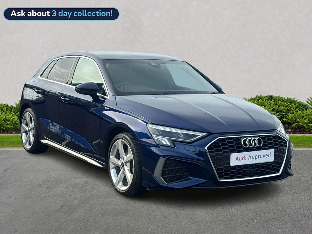 Audi A3 30 Tfsi S Line S Tronic YT23FKU Blue