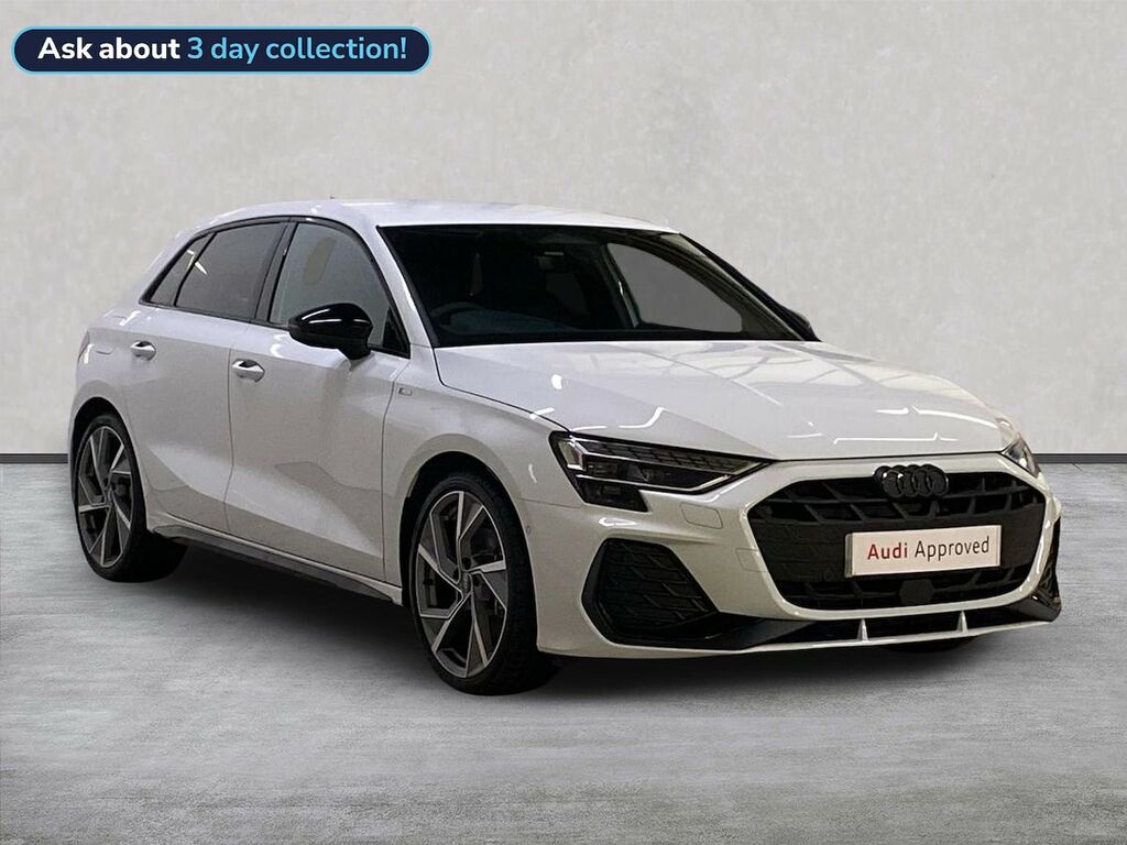 Audi A3 1.5 Tfsi 150 Black Ed S Tronic Tech Pack White