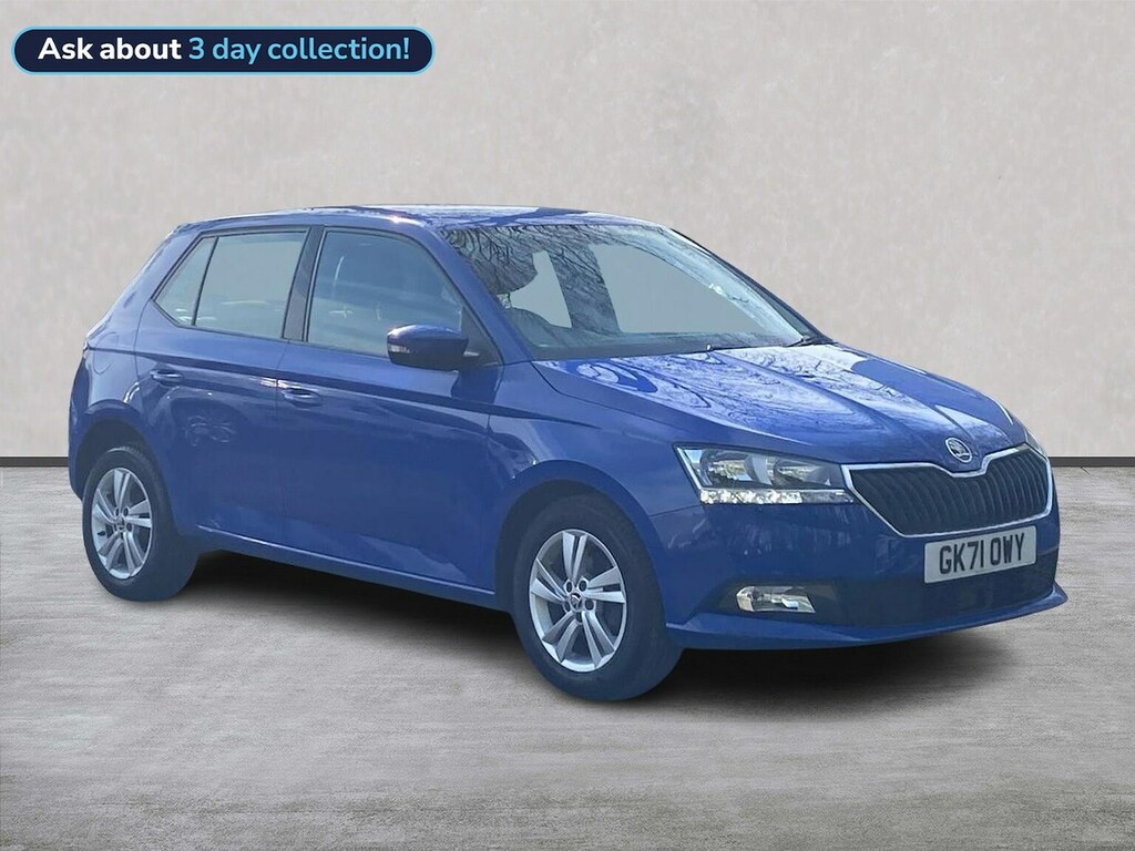 Skoda Fabia 1.0 Se Hatchback Euro 6 Ss 6 Blue