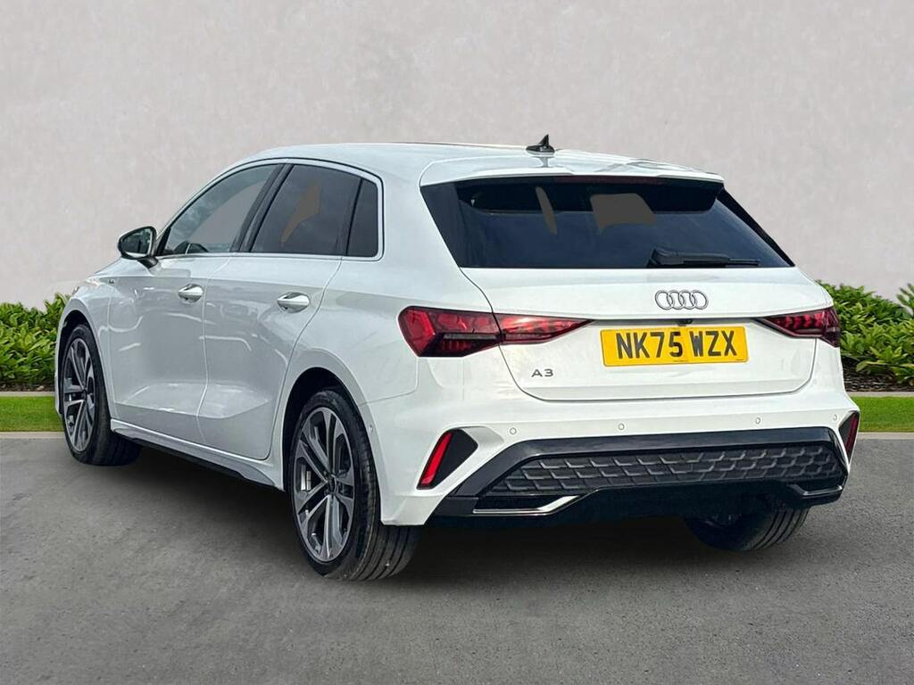 Audi A3 1.5 Tfsi 150 S Line S Tronic Tech Pack NK75WZX White #2