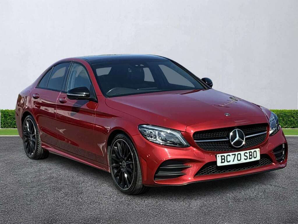 Mercedes-Benz C Class C220d Amg Line Premium Plus 9G-tronic Red