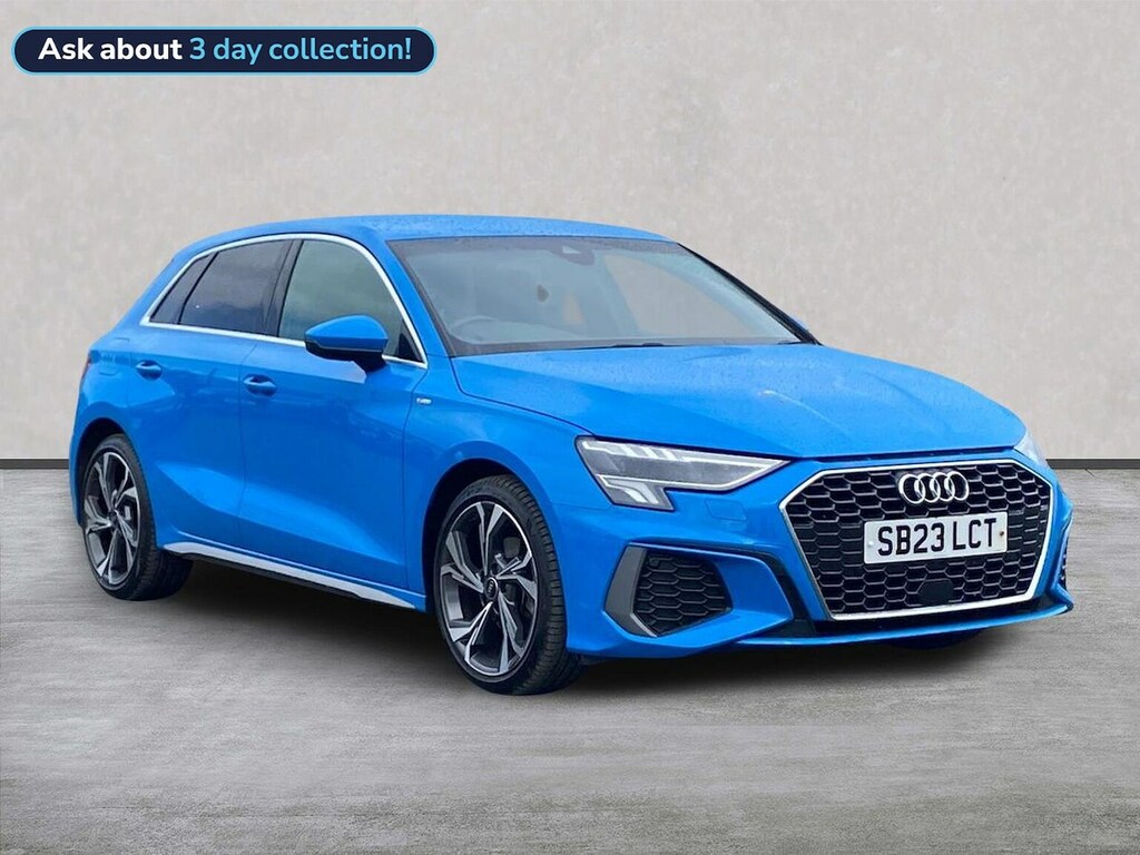 Audi A3 1.5 Tfsi 35 S Line Sportback S Tronic E Blue