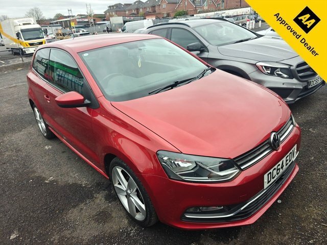 Volkswagen Polo 1.4 Tdi Bluemotion Tech Sel Hatchback M Red