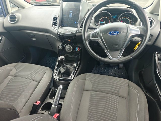 Ford Fiesta 1.25 Zetec Hatchback Euro 6 82 AK65YFP Blue #6