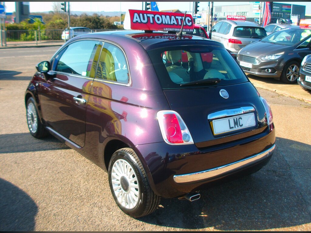 Fiat 500 1.2 Lounge Hatchback Dualogic Euro 6 S EO14KOW Purple #4
