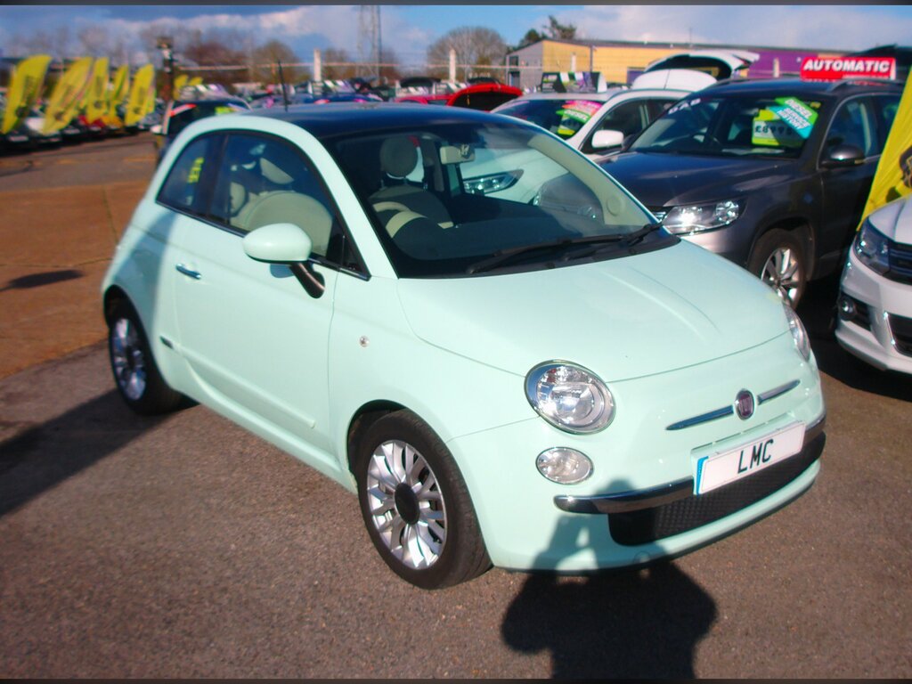 Fiat 500 1.2 Lounge Hatchback Euro 6 Ss Green