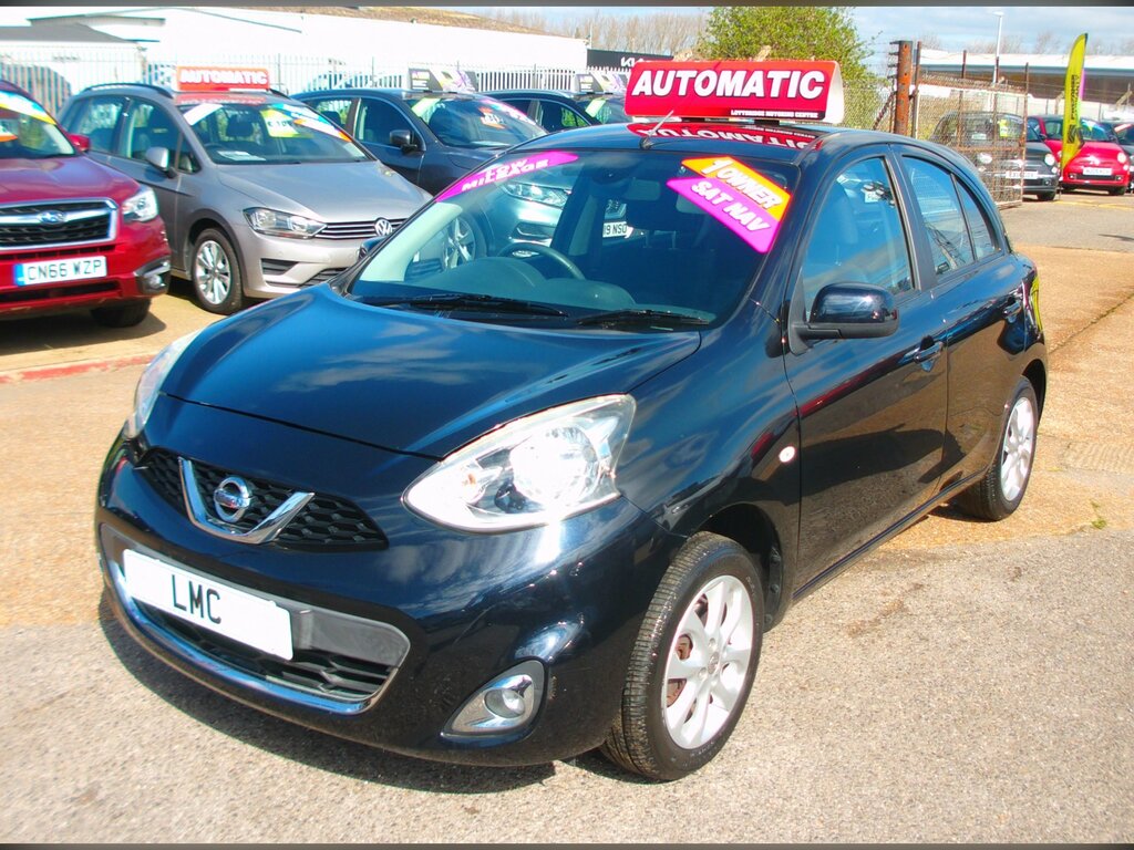 Nissan Micra 1.2 Acenta Hatchback Cvt Euro 6 LR66EBP Black #3